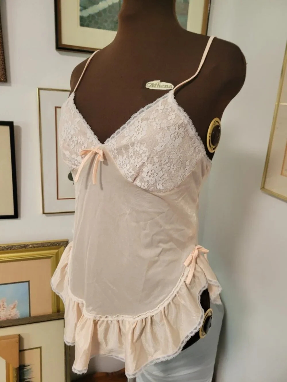 Vintage 80's Baby Doll Camisole Size S - Picture 3 of 4